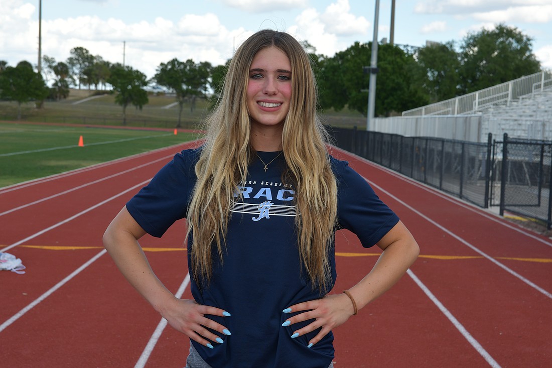 Foundation Academy's Lee Peters sprinted in bronze at the New Balance Indoor Nationals.