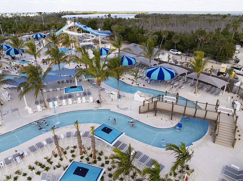 The water park opened late last year. The water park opened late last year.