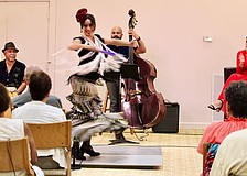 Flamenco dancer Carolina Esparza performs with Los Rumberos on March 15 at The Education Center for the final Sunday Performing Arts Program installment this season.