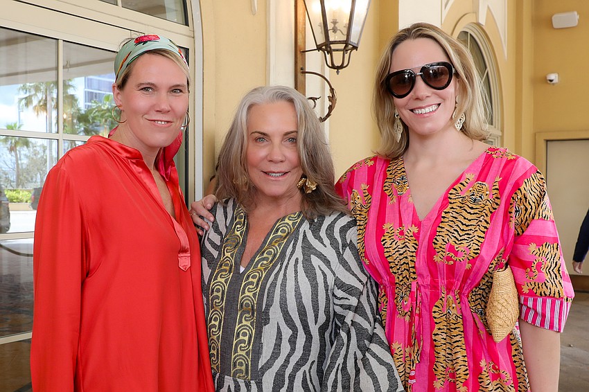 Morgan Olson and mom, Tara, from Connecticut, and sister/daughter Meredith Olson who came from across the pond.