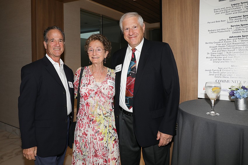 Alan and Barbara Funk with Jeff Newman