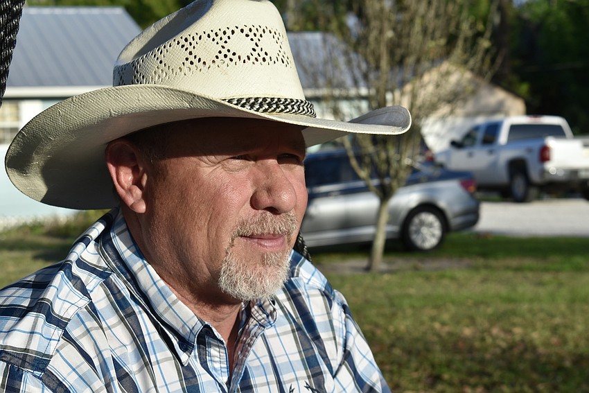 Ed Ference looks out over the construction on Upper Manatee River Road. He's not against development, despite the changes he's seen around his childhood home, but he wants to see smart growth without so many high-density developments.
