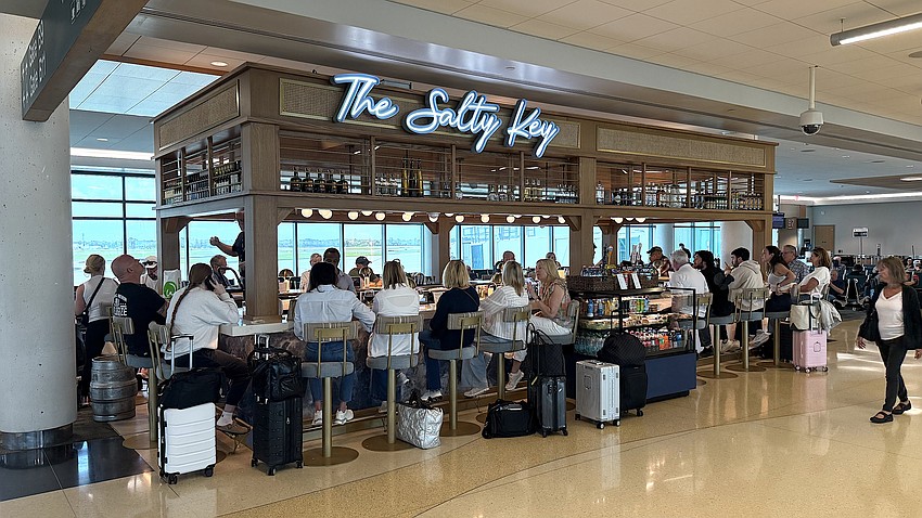 The new Salty Key bar is now open at the end of SRQ Concourse B.