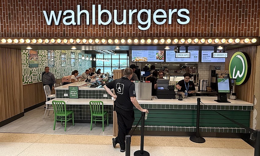 National chain Wahlburgers is among the latest dining options to open in Concourse B at Sarasota-Bradenton International Airport. National chain Wahlburgers is among the latest dining options to open in Concourse B at Sarasota-Bradenton International Airport.
