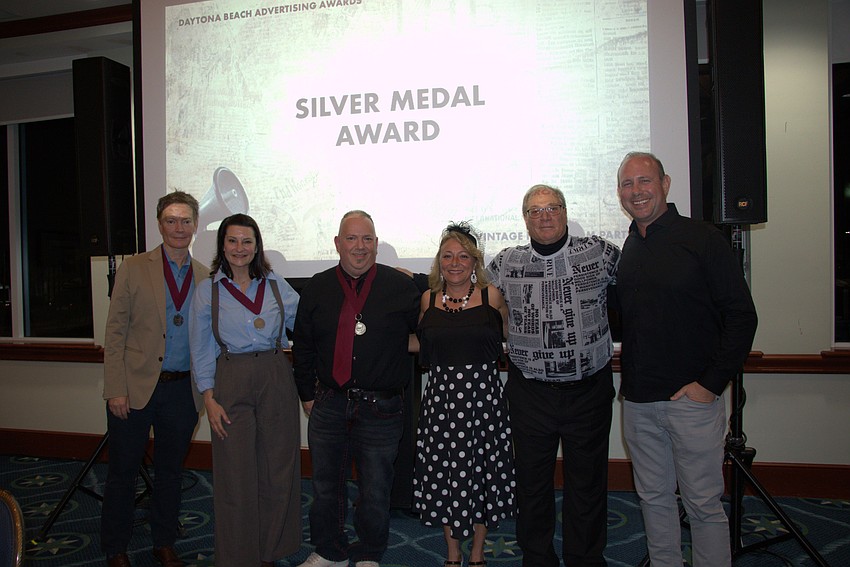 Bill Zachary, Kymbrough Zurstadt, Michael Rispoli (Silver Medal Award recipient), Nicol Foresta, Thom Giordano and Michael Benedict. Courtesy photo Bill Zachary, Kymbrough Zurstadt, Michael Rispoli (Silver Medal Award recipient), Nicol Foresta, Thom Giordano and Michael Benedict. Courtesy photo