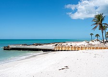 The Ohana seawall is having repairs done in March. The seawall extends into the Gulf, cutting off public beach access as the seawall is part of the Gulf-facing home’s property.