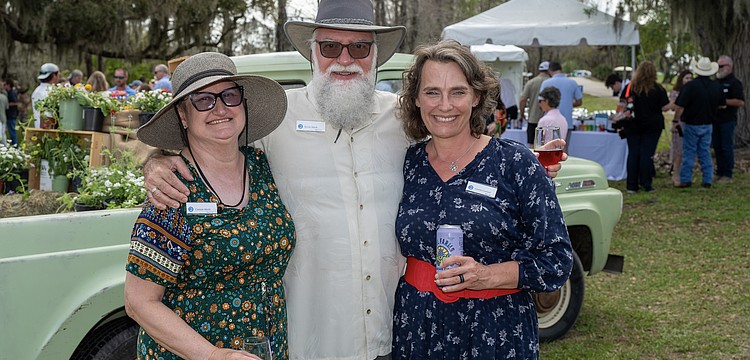 Connie and Kevin Murk with Gretchen Lovewell
