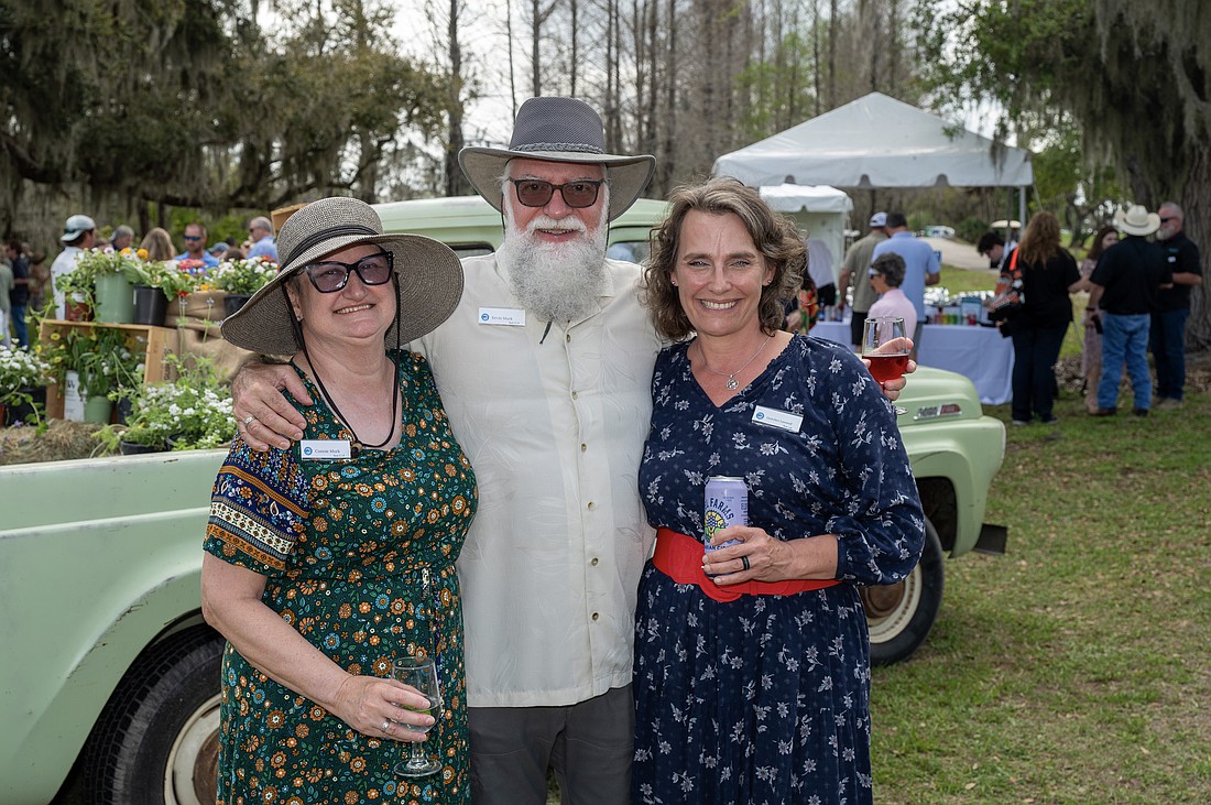 Connie and Kevin Murk with Gretchen Lovewell