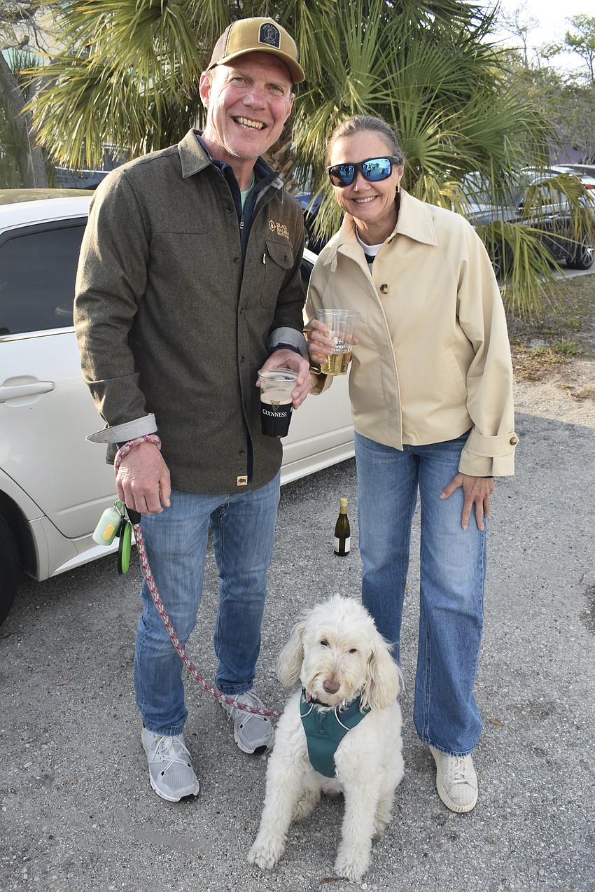 Billy and Angie Cooper and their dog Bailey