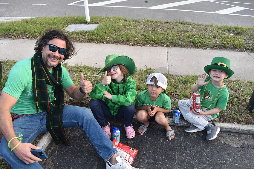 Art Hardie, Jessamine Hardy, 7, Hank Twyford, 6, and Lawson Hardie, 5.