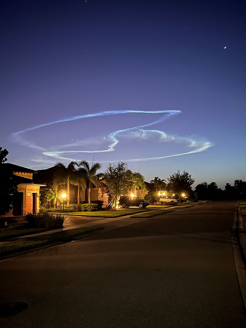 Ileene Focht captured this unusual cloud formation over Del Webb of Lakewood Ranch.