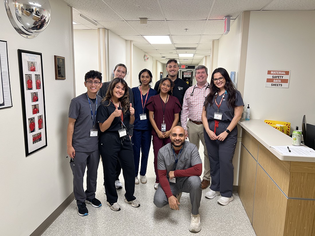 OCOM students volunteered at Shepherd's Hope clinic Monday, March 16.