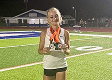 Jenna Jahn notched a pair of top-two finishes at the Eddie Starling Memorial Invite on March 13 — including a record-breaking performance.