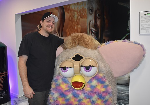 Joel Benham built the Giant Furby Chair.