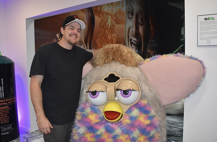 Joel Benham built the Giant Furby Chair.