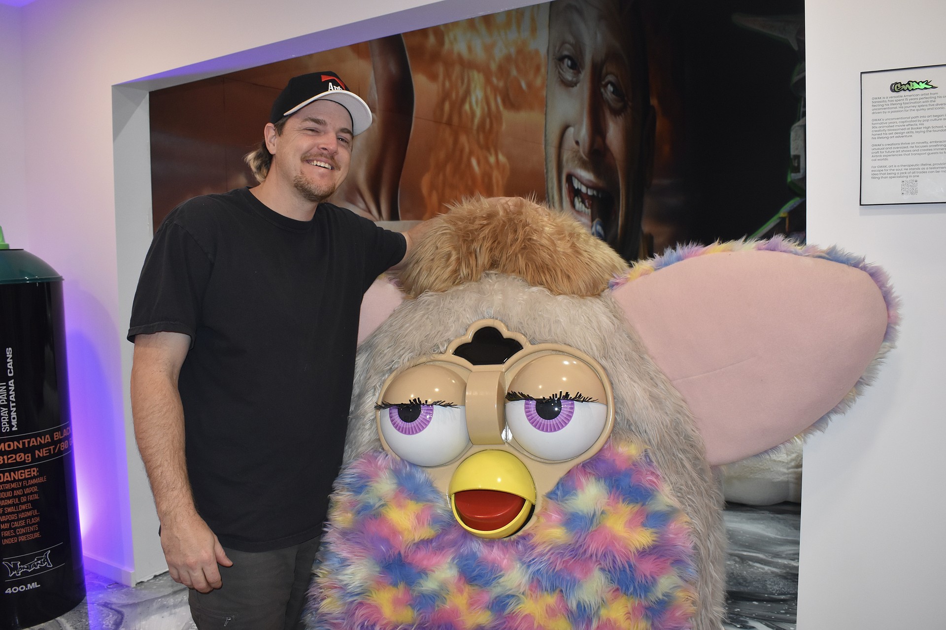 Joel Benham built the Giant Furby Chair.