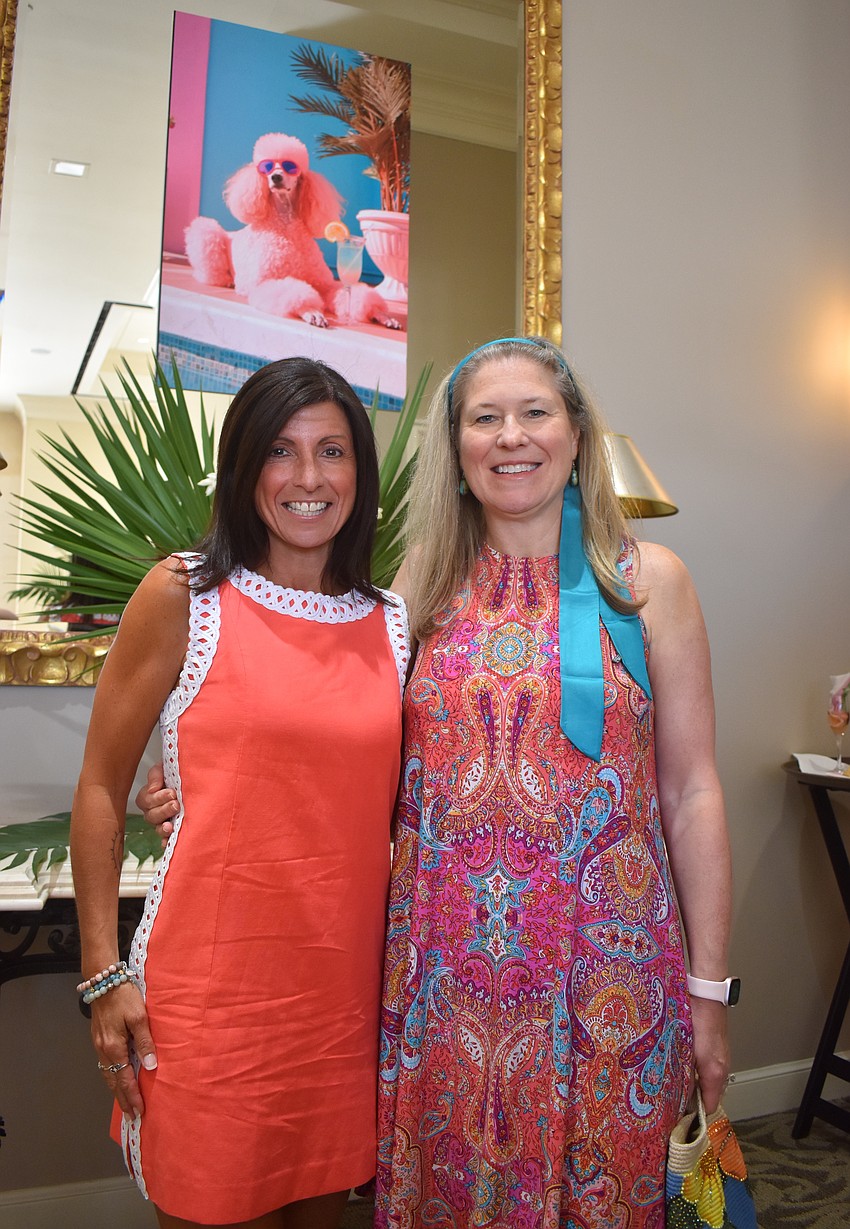 Lakewood Ranch's Shari Nastri and Stephanie Wilkinson support Divas and Dogs on March 20.