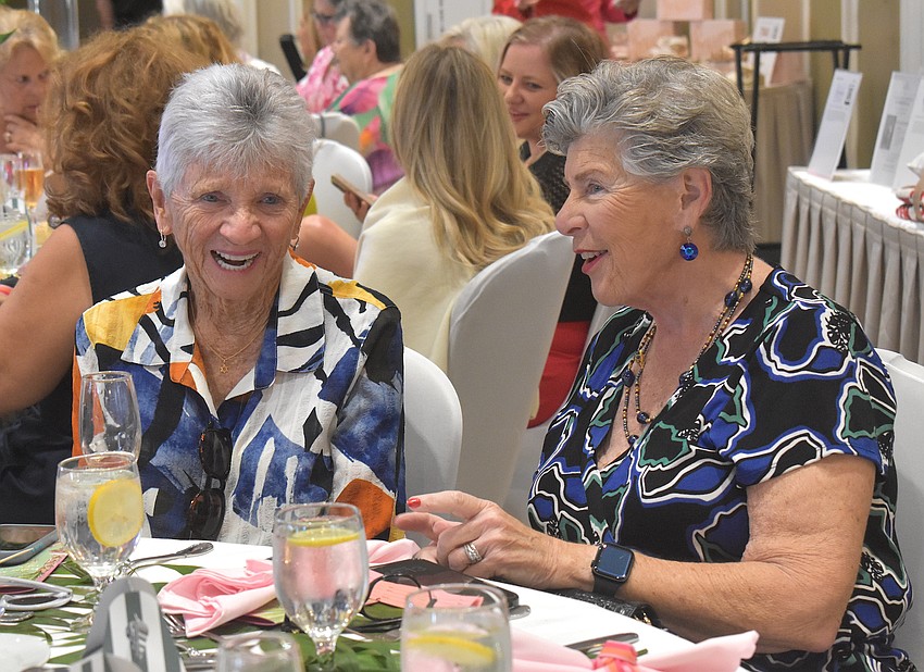 Lakewood Ranch's Nancy Lepain and Kathy Bello attend Divas and Dogs on March 20. The fundraiser will benefit The Humane Society at Lakewood Ranch.