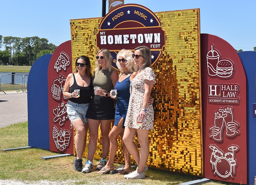 Emily Dunn, Brittany Hagan, Kelly Gajewski and Alyse Rodrigues have attended My Hometown Fest for the past four years.