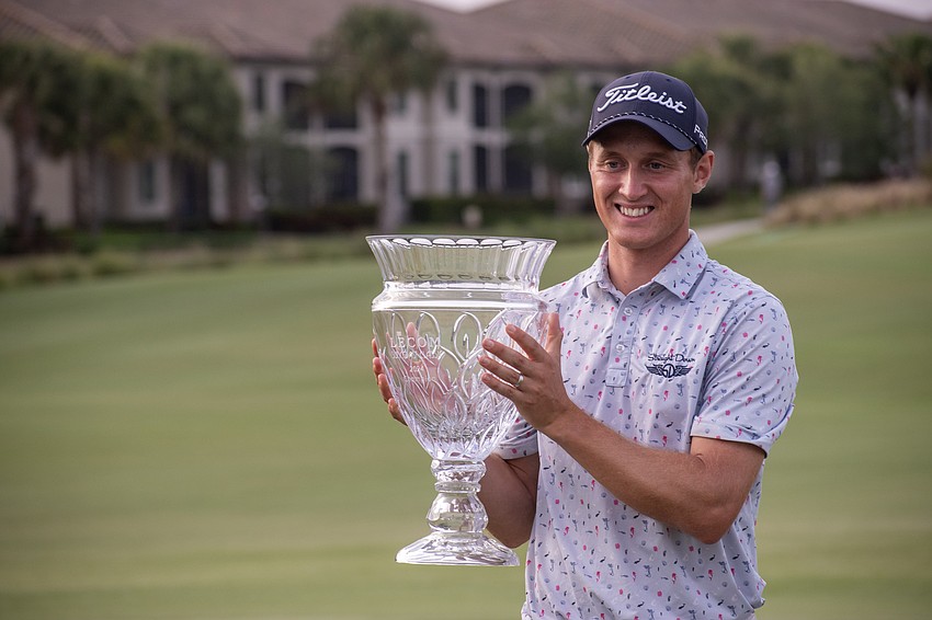 Tim Widing of Jonkoping, Sweden, won the 2024 LECOM Suncoast Classic and was one of four champions who went to a playoff.