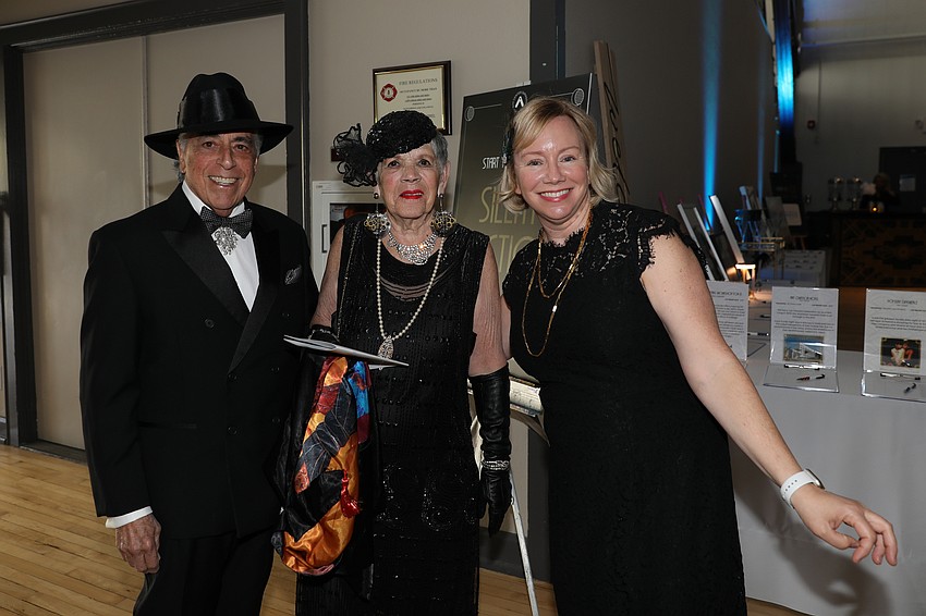 Tony and Elsie Souza with Art Center Sarasota Executive Director Katherine Ceaser