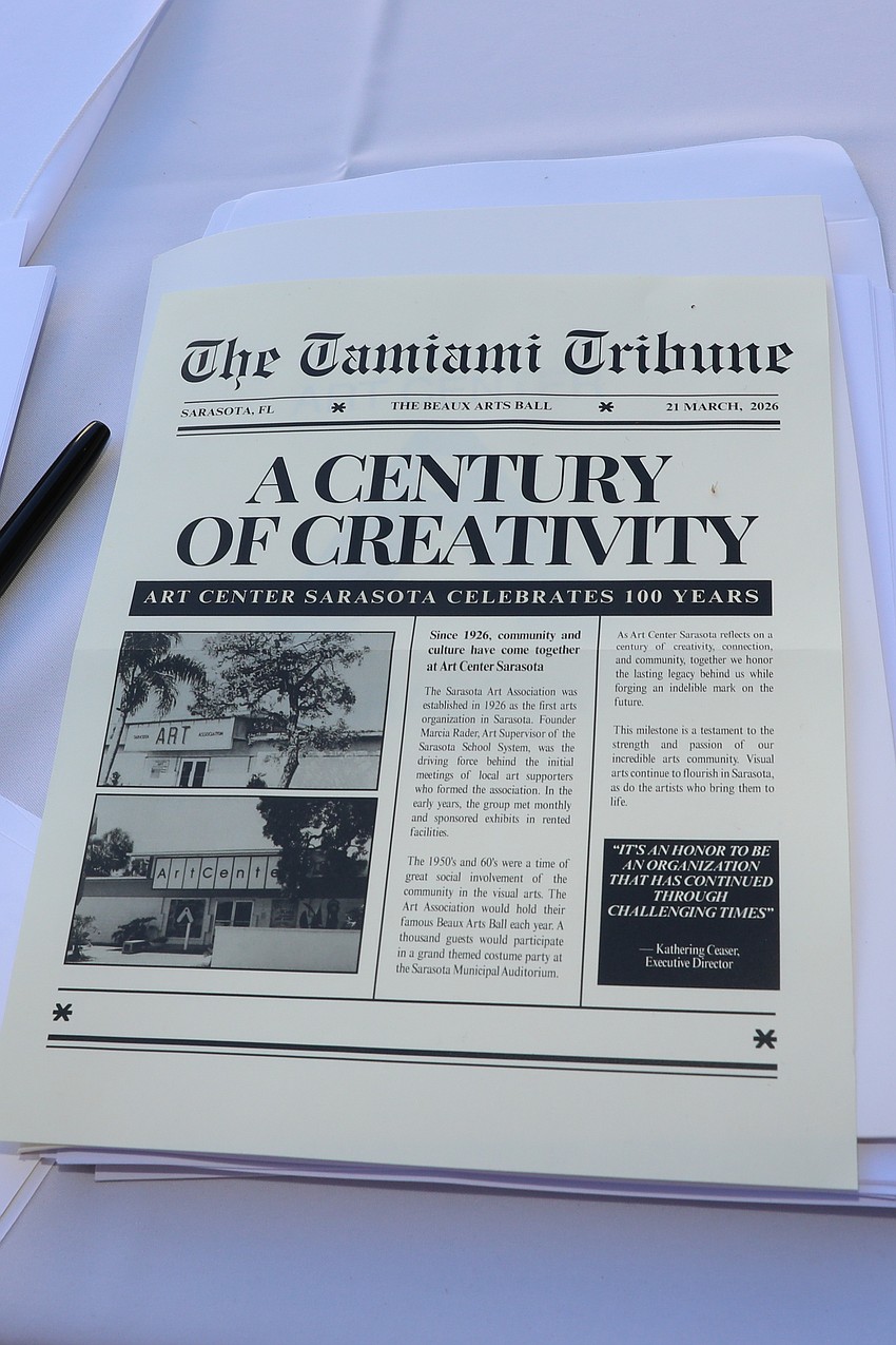 Art Center Sarasota held its Beaux Arts Ball on March 21.