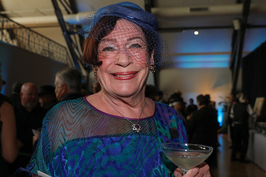 Kathleen Coty bedazzles in hues of blue.