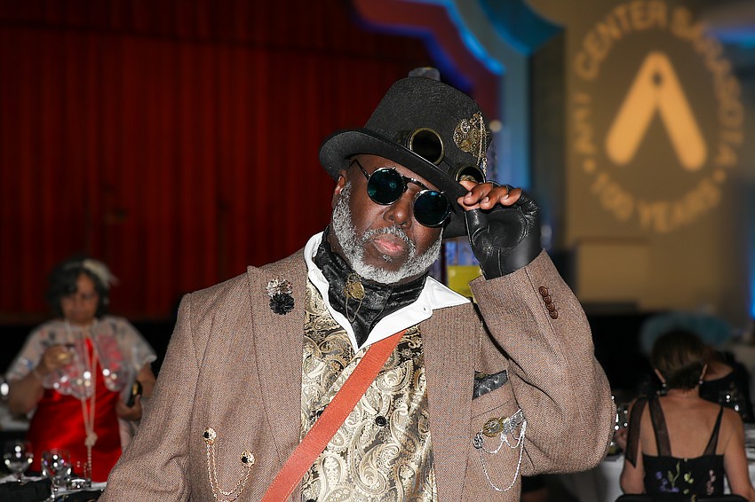 Artist Michael White enjoys the steampunk vibe.