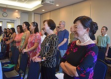 The Silverwings Choir, a Lakewood Ranch club of 40 members, gather at Lakewood Ranch Town Hall every Saturday and sing in Mandarin.