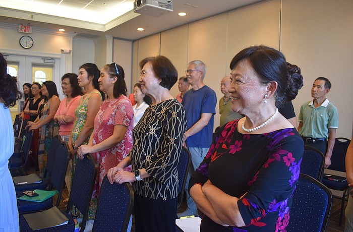 The Silverwings Choir, a Lakewood Ranch club of 40 members, gather at Lakewood Ranch Town Hall every Saturday and sing in Mandarin.