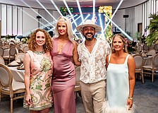 Lauren Athas, event Chair Lauren Christensen, Nati Shabat and Katie Biter