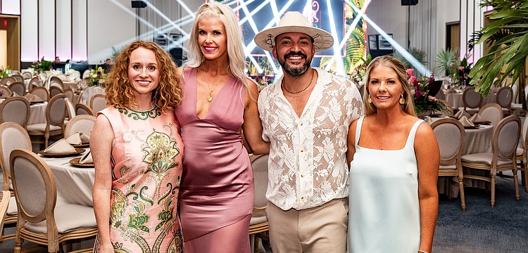 Lauren Athas, event Chair Lauren Christensen, Nati Shabat and Katie Biter