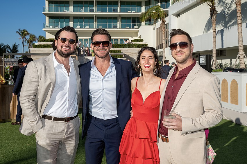 Jack Corry and Austin Abney with Elizabeth and Matt Vaness