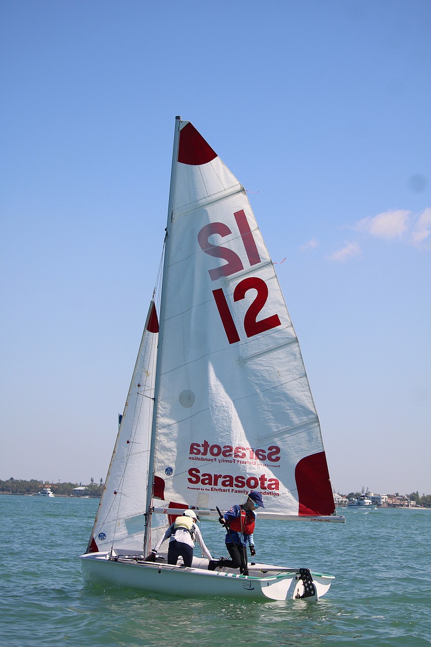 Conditions were perfect for the youth sailors participating in the inaugural Next Tack Regatta on March 21, with a light breeze and mild temperatures carrying the vessels forward into Sarasota Bay.