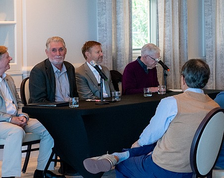 From left to right: Sarasota County Commissioner Mark Smith, Gulf Coast Community Foundation Senior Vice President Jon Thaxton and One Stop Housing CEO Mark Vengroff made up a panel hosted by Miracle on the Key Thursday, March 19 on the subject of affordable housing.