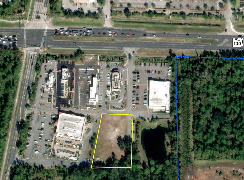 The site of the future Firestone auto repair shop at Belle Terre Boulevard and S.R. 100. Courtesy of Palm Coast