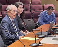 Gary and Keely Siebein of Siebein Acoustic present their sound study proposal to the Sarasota City Commission.