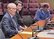 Gary and Keely Siebein of Siebein Acoustic present their sound study proposal to the Sarasota City Commission.