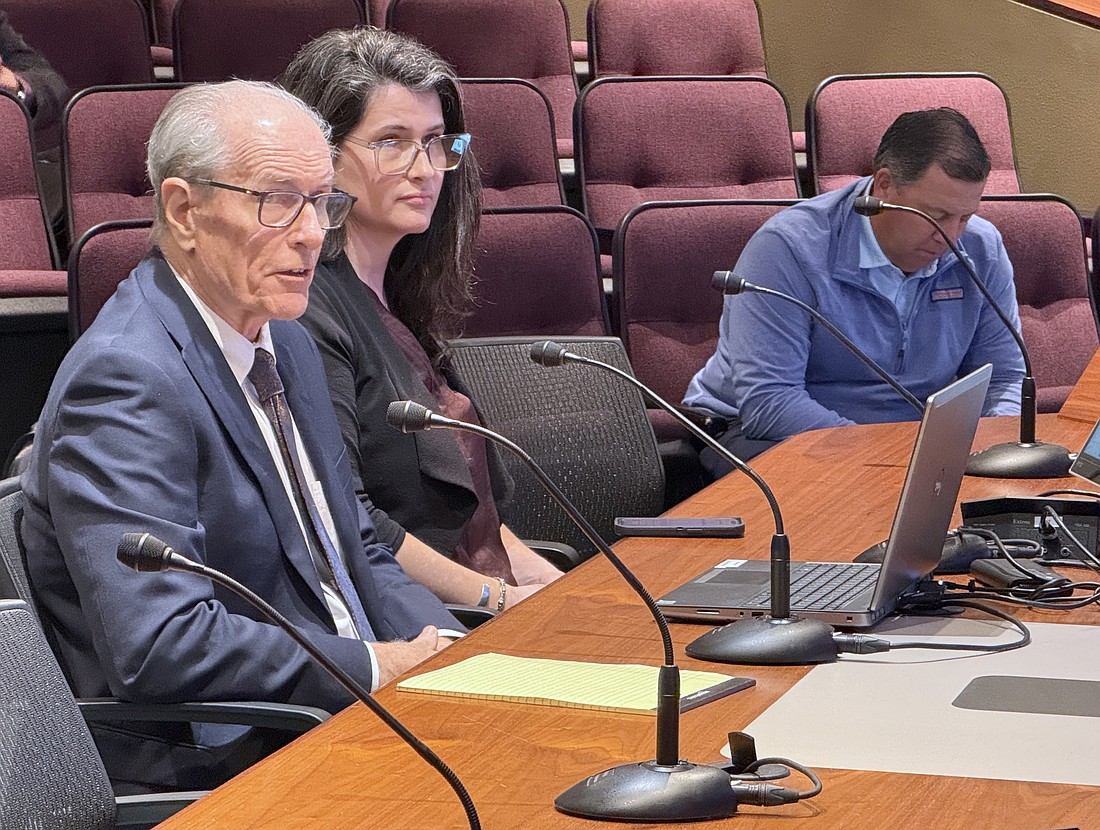 Gary and Keely Siebein of Siebein Acoustic present their sound study proposal to the Sarasota City Commission.