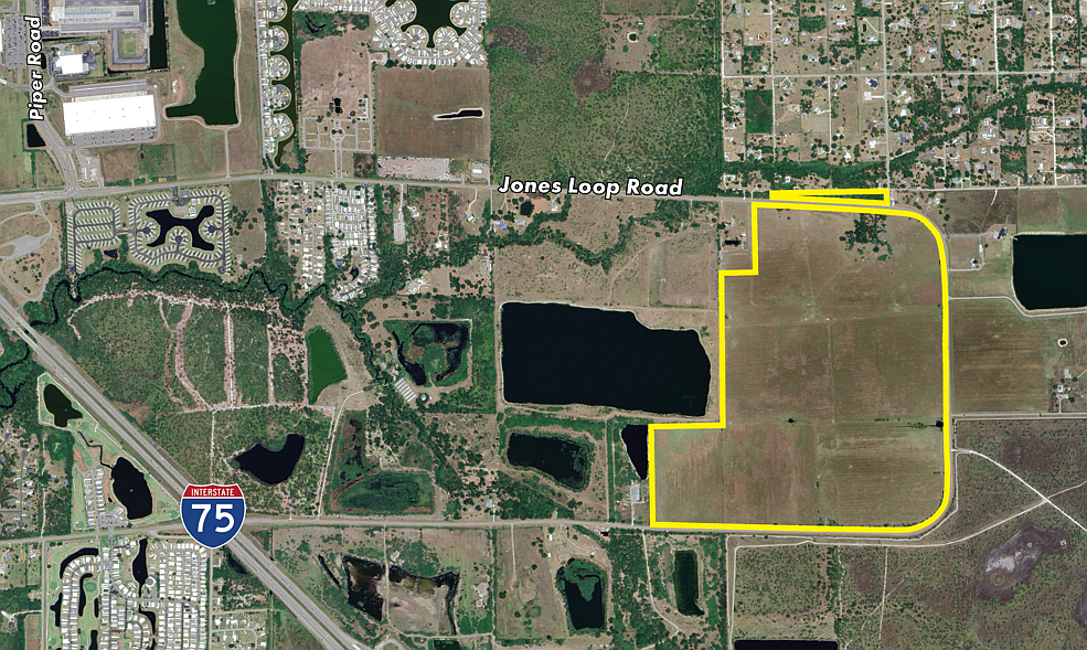 A 232.73 acre industrial property in Punta Gorda sold to Amazon for $20.1 million.