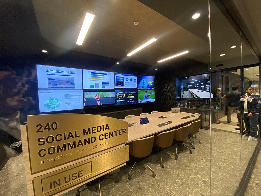 The Jacksonville Jaguars' offices at One Tower Court include a 