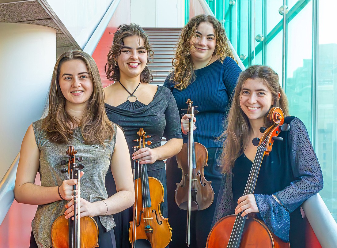 DragonBoot Quartet performs the world premiere of Roger Zare’s “Gamma” for string quartet for Artist Series Concerts of Sarasota on April 12.