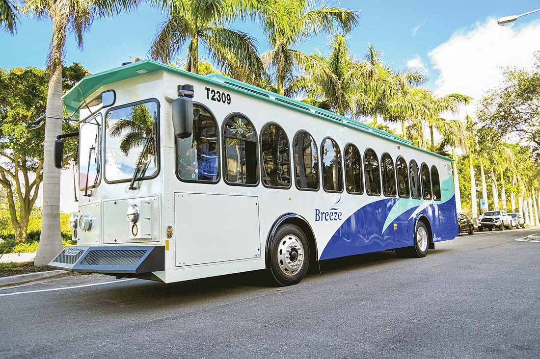 Once a bus is loaded with office supplies, it will deliver them to county staffers.