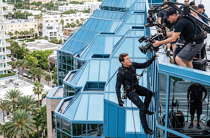 One Sarasota Tower is the scene for one of Ethan Hunt’s (Tom Cruise) thrilling action scenes.