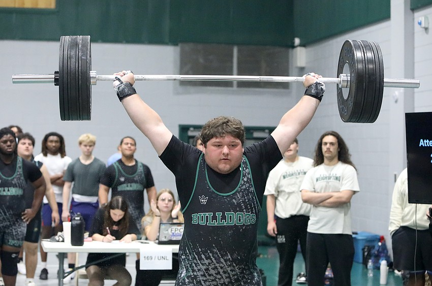 FPC's Matt McFall has signed with Tusculum University to receive a full Olympic weightlifting scholarship. File photo by Brent Woronoff