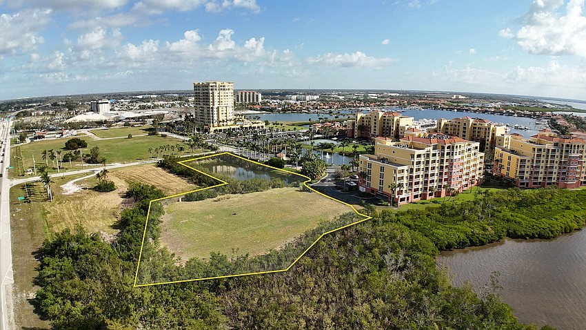 An available lot for sale on Riviera Dunes Way in Palmetto.