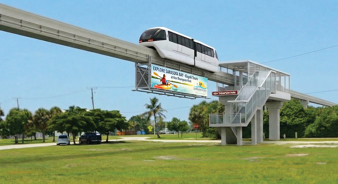 Billboards to help finance the monorail plan will focus on activities and products most likely to be of interest to riders, such as eco-tourism destinations.