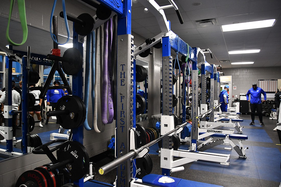 The First Academy football team has put in the work in the off season.