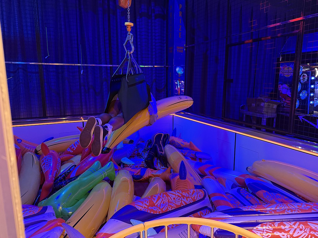 A $3 million interior remodeling at Dave & Buster's Jacksonville location includes The Human Crane, a variation of the classic arcade game. The restaurant, arcade and sports bar unveiled the improvements on March 27.