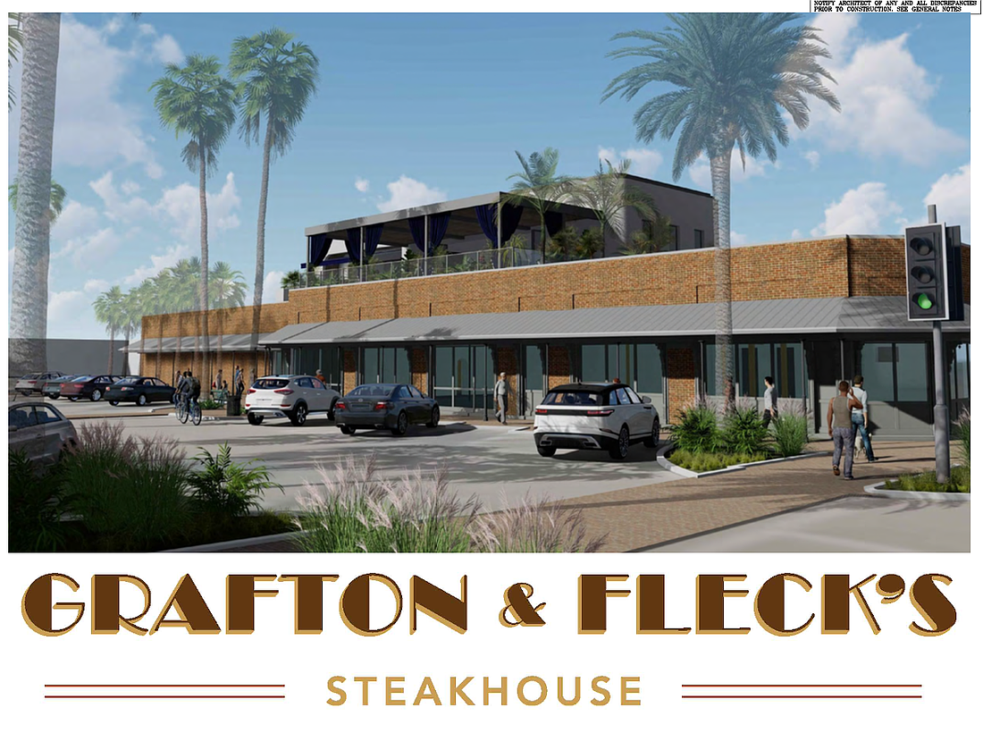 Grafton & Fleck's Steakhouse is planned at 299 Atlantic Blvd. in the site of the former Ragtime Tavern. Jeff McCusker and Bob Fleckenstein, who own River & Post in Riverside and River & Fort in St. Augustine, are partnering on the concept.